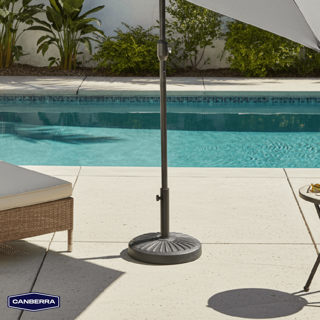 Base Plástica Rellenable Redonda para Quitasol Canberra 1 un