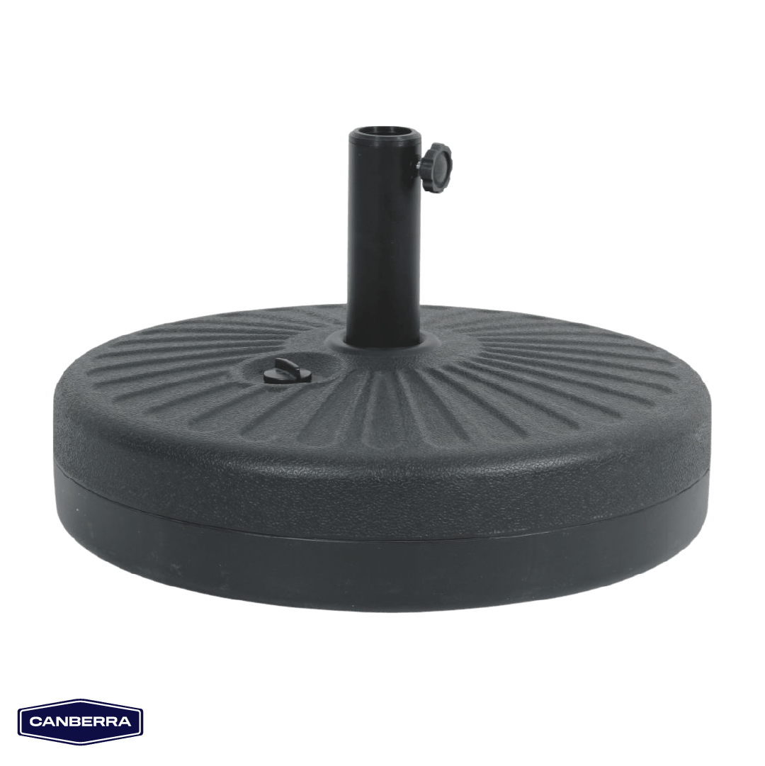 Set Quitasol de Terraza 3 Capas Beige Canberra 1 un con Base Plástica