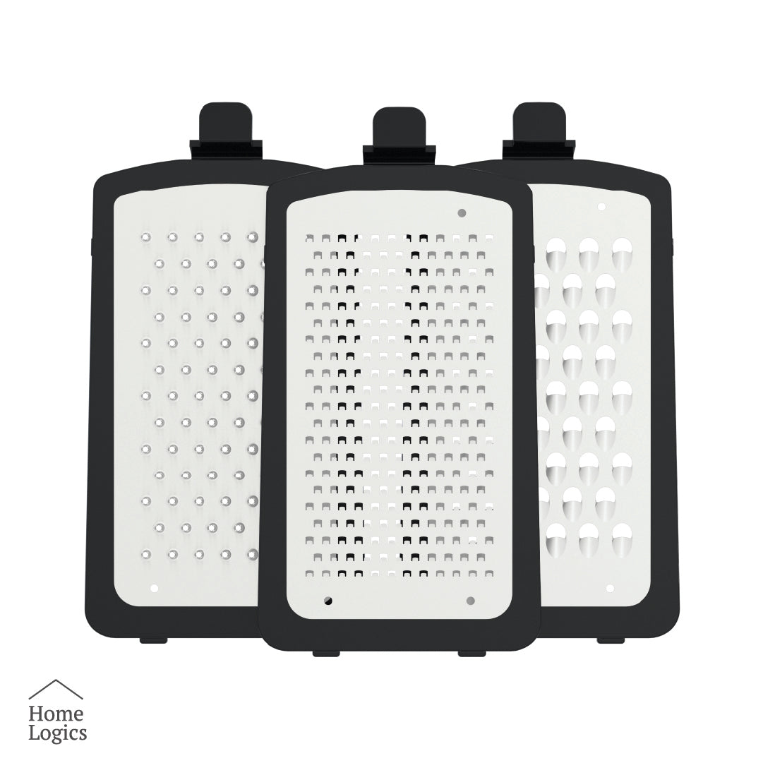 Rallador 3 en 1 Acero Inox con Contenedor Home Logics 1 un