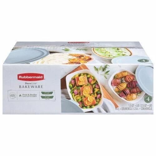 Set 2 Fuentes para Hornear Duralite Rubbermaid 1 un