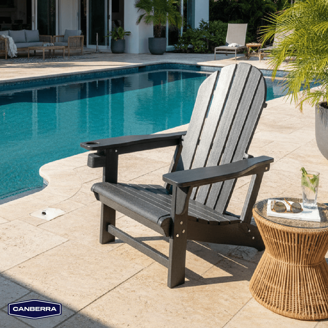 Silla Adirondack No-Tools Negra Sunseeker 1 un