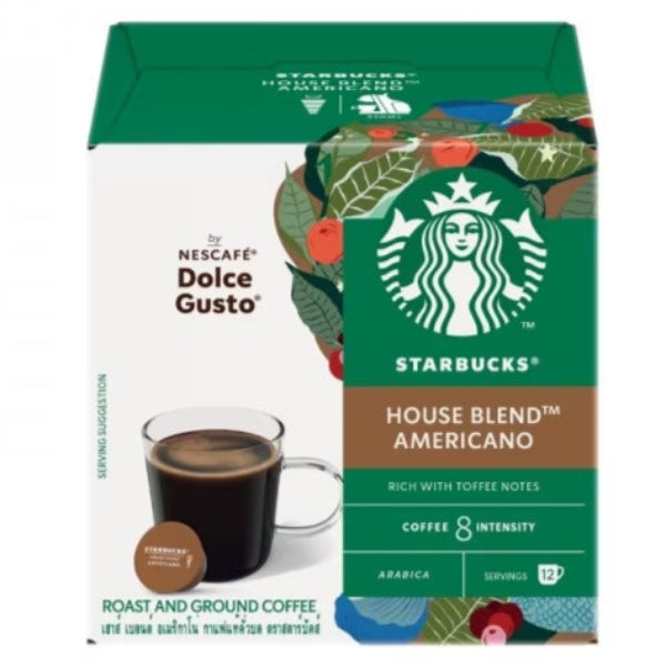 Cápsulas Starbucks Americano House Blend Dolce Gusto 12 un