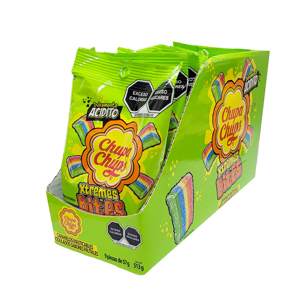 Gomitas Aciditas Xtreme Bites Chupa Chups 9 x 57 g