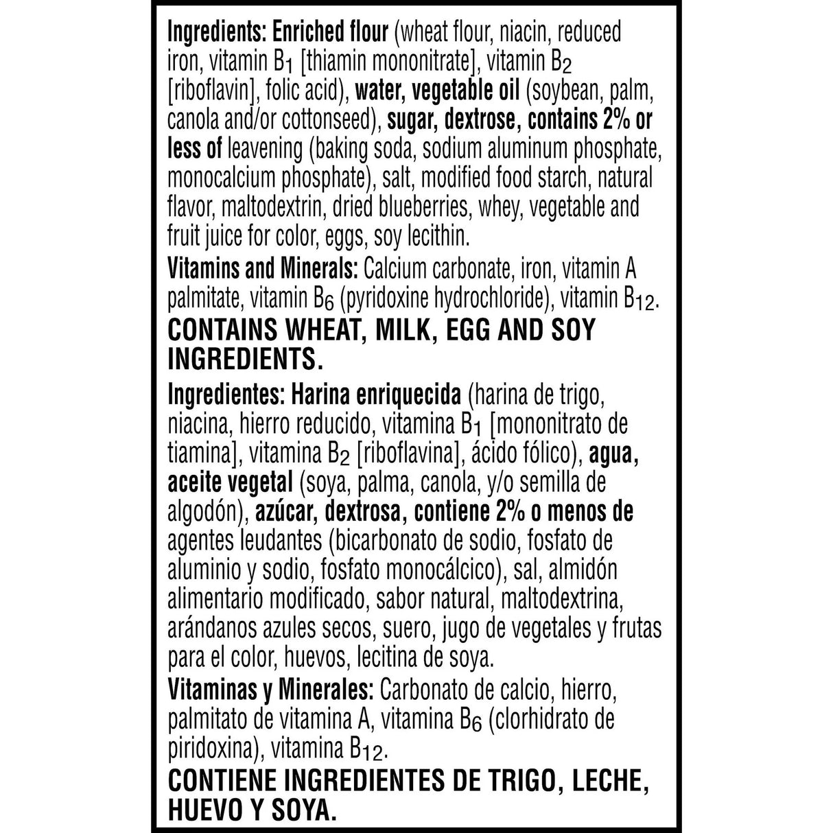 Waffles Eggo Congelados Arándanos Kellogg's 349 g