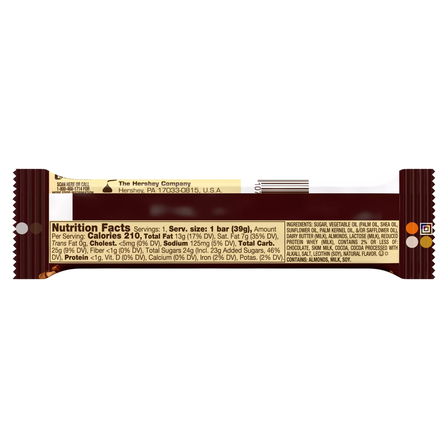 Barrita de Chocolate Heath Hershey's 39 g
