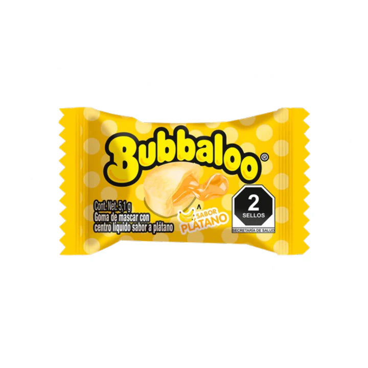 Chicles Plátano Bubbaloo 47 un x 5 g