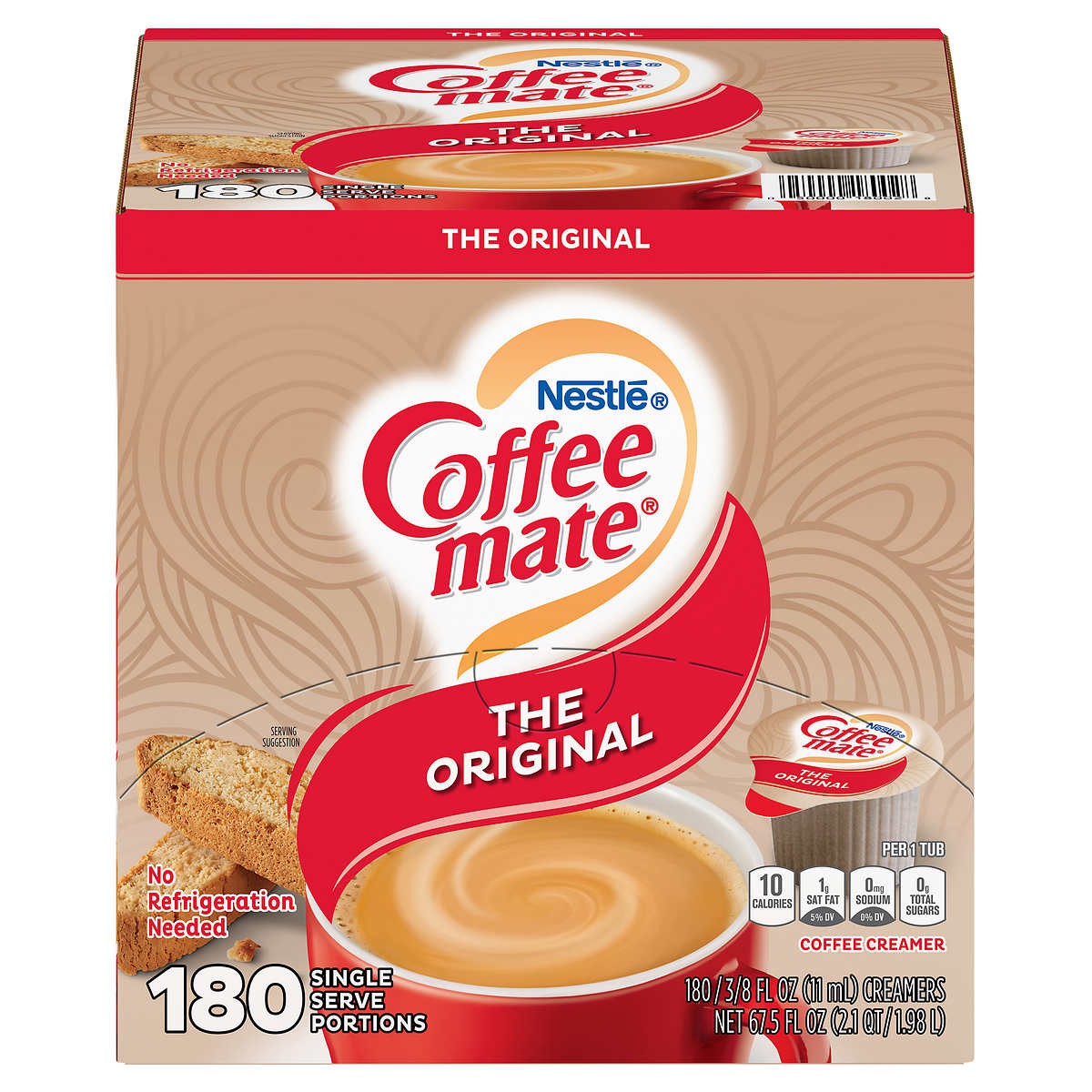Crema para Café Individual Coffee-Mate Nestlé 180 un x 11 ml