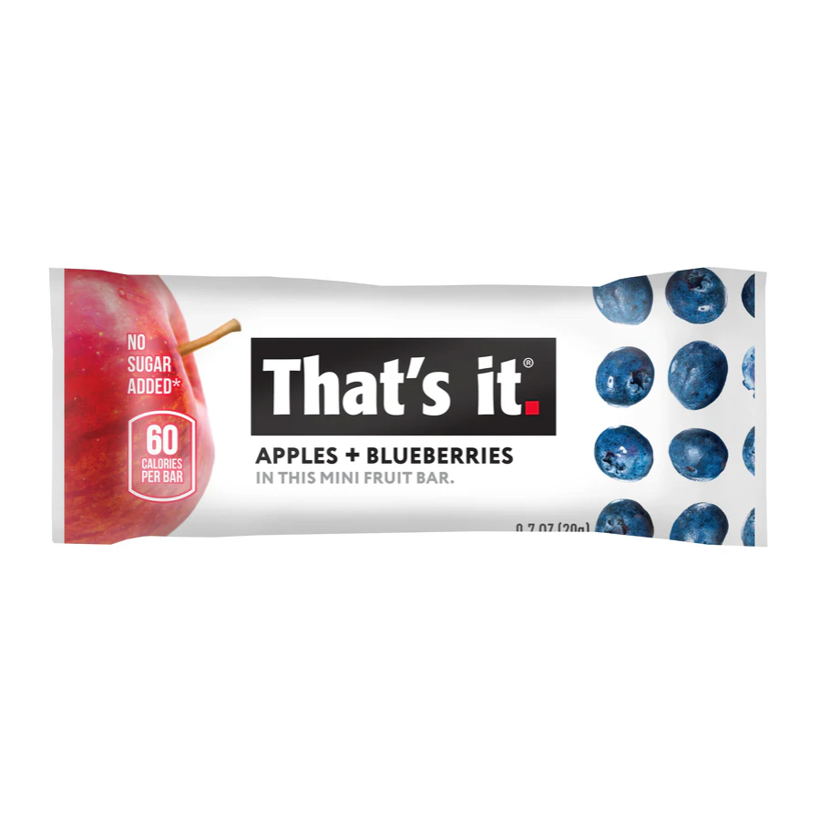 Barras de Fruta Mini Manzana-Arándano That's It 20 g