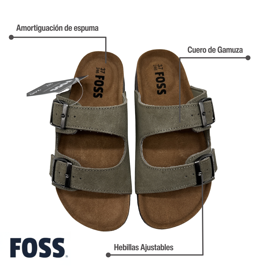 Sandalia Mujer Blake Verde Foss 1 un