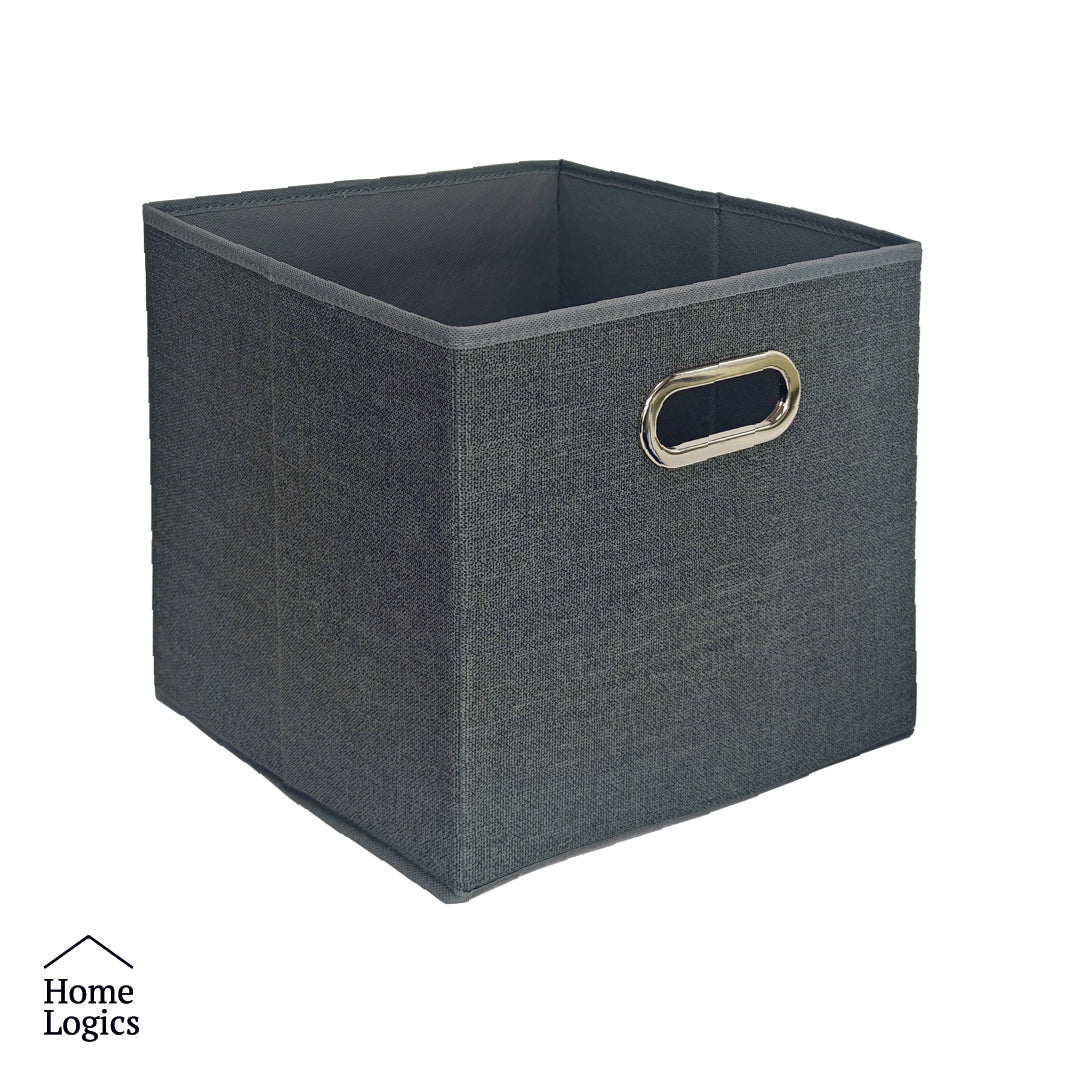 Caja Almacenamiento Gris 31 x 31 cm Home Logics 1 un