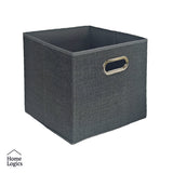Caja Almacenamiento Gris 31 x 31 cm Home Logics 1 un