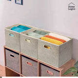 Caja Almacenamiento Beige 31 x 31 cm Home Logics 1 un
