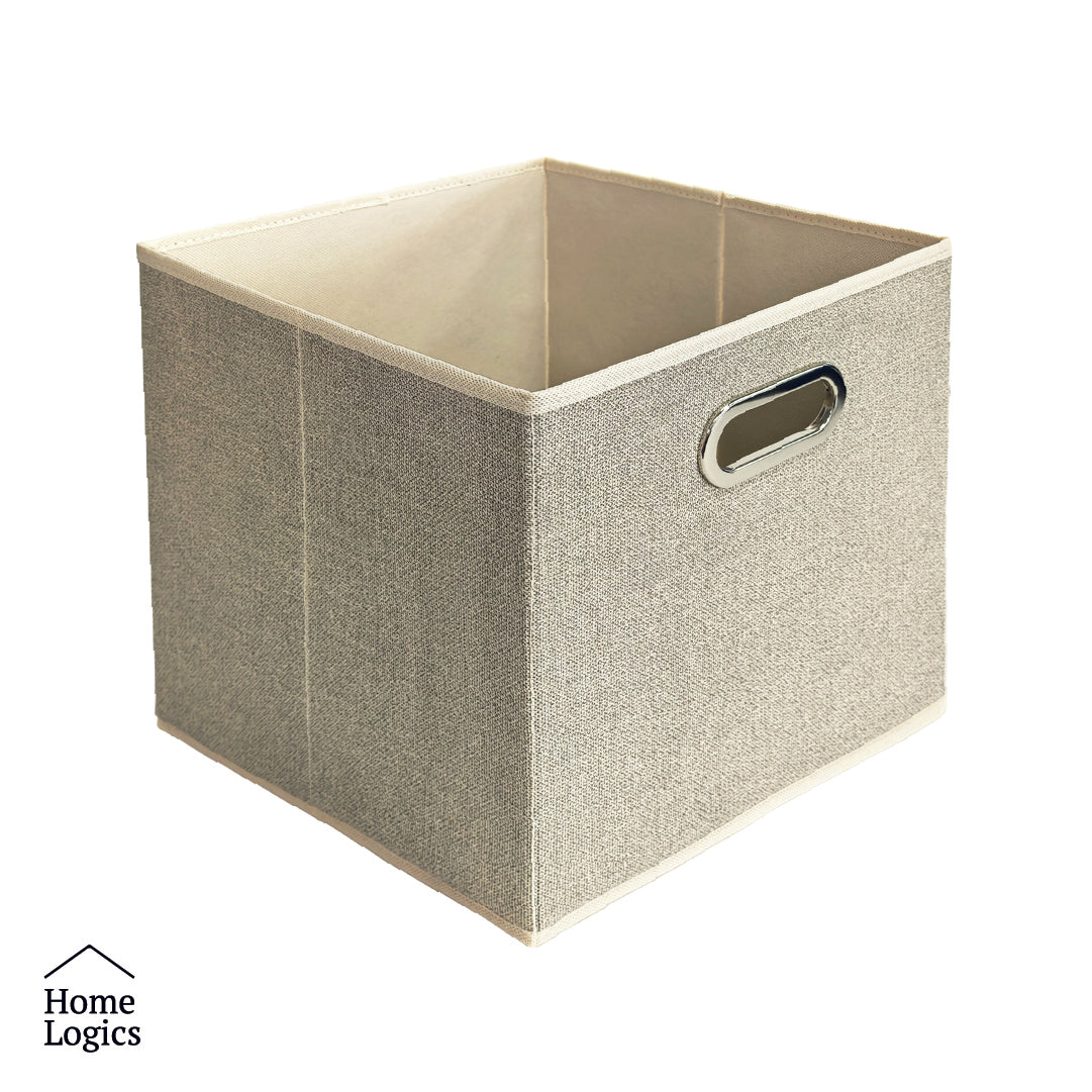Caja Almacenamiento Beige 31 x 31 cm Home Logics 1 un