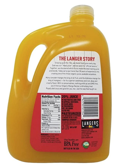 Néctar de Mango Langers 3.78 L