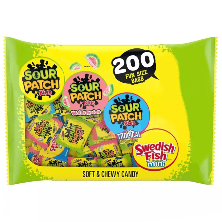 Gomitas Sour Patch Kids y Swedish Fish 200 un Sour Patch Kids 2.57 kg