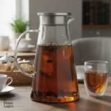 Jarro Vidrio Tapa Acero Inox 1.9L Home Logics 1 un