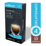 Cápsulas de Café Descafeinado para Nespresso Caffesso 10 un