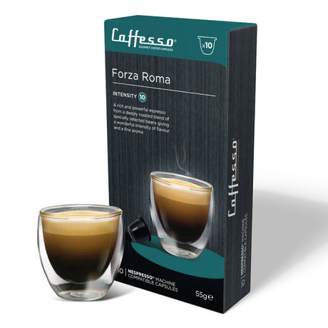 Cápsulas de Café Forza Roma para Nespresso Caffesso 10 un