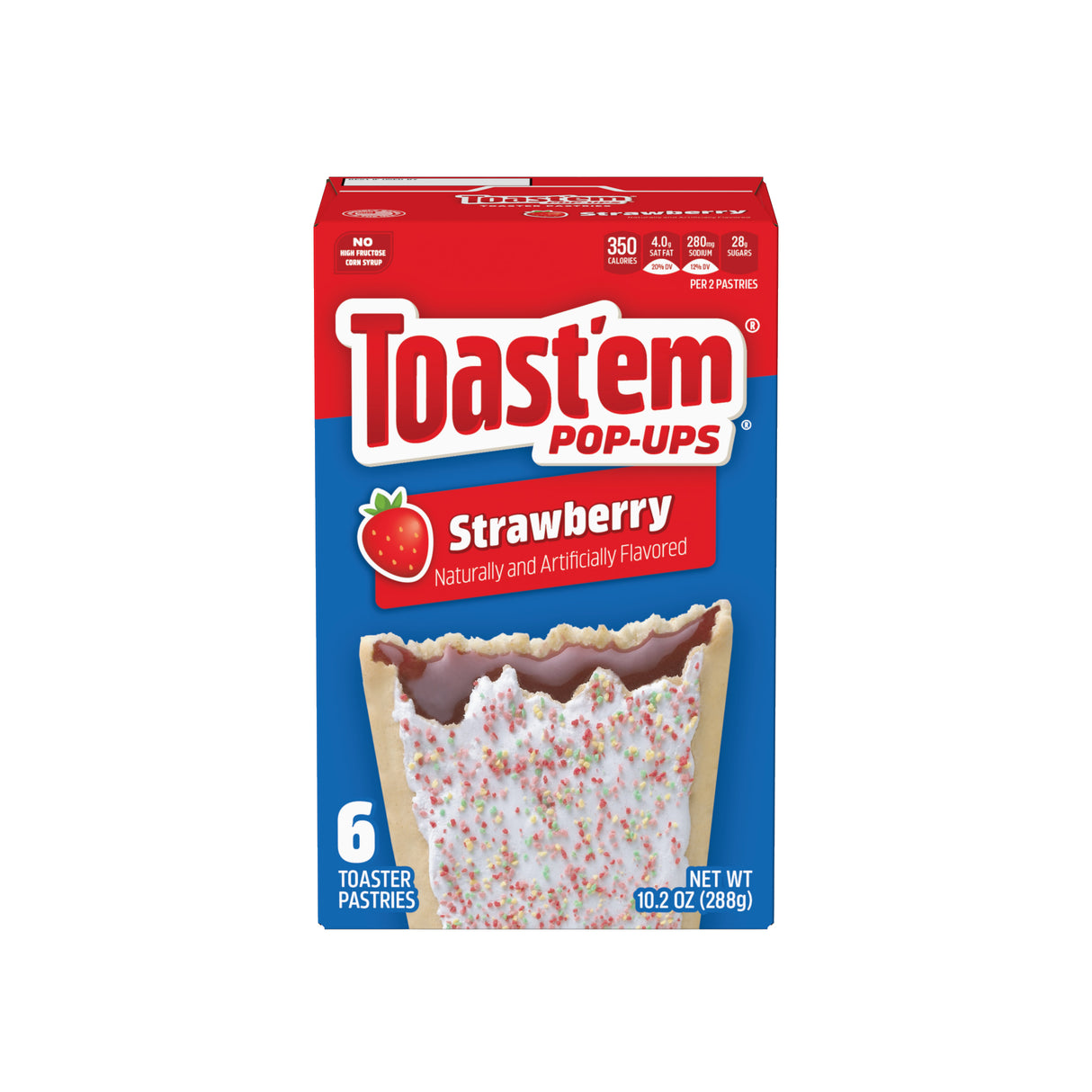 Pop-Ups Frutilla Toast'Em 6 un x 48 g