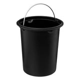 Basurero con Pedal Softclose Black 3L 5five 1 un