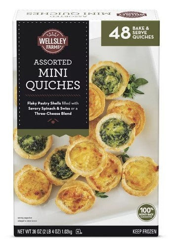 Quiches Mini Surtidos Wellsley Farms 1.02 kg