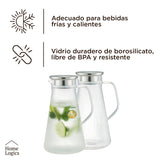 Jarra Vidrio con Tapa 1,8 L Home Logics 1 un