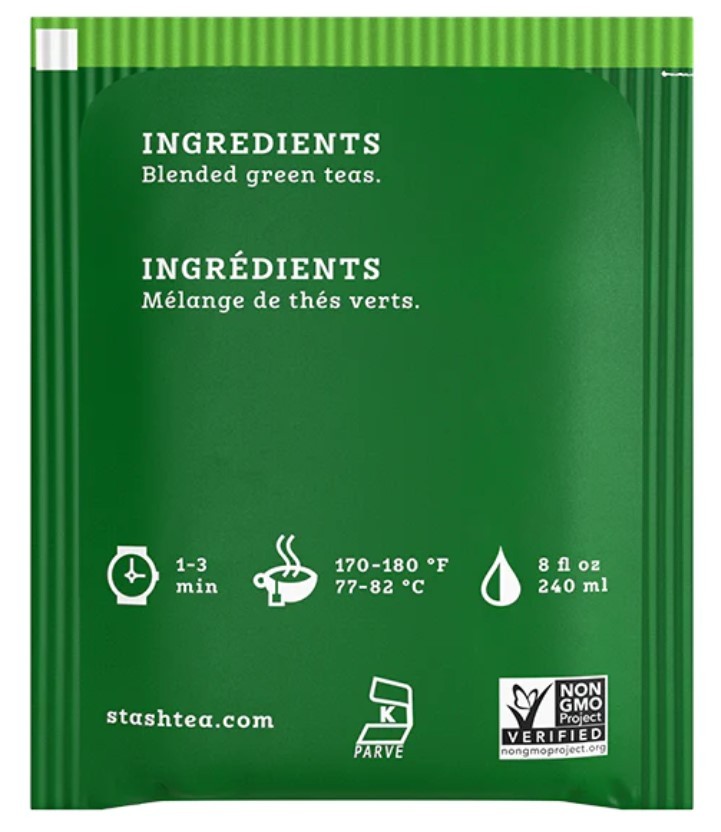 Té Verde Premium Stash 60 g 30 un
