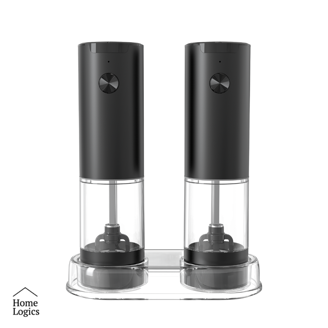 Set de 2 Molinillos Eléctricos de Sal y Pimienta a Batería Home Logics 1 un
