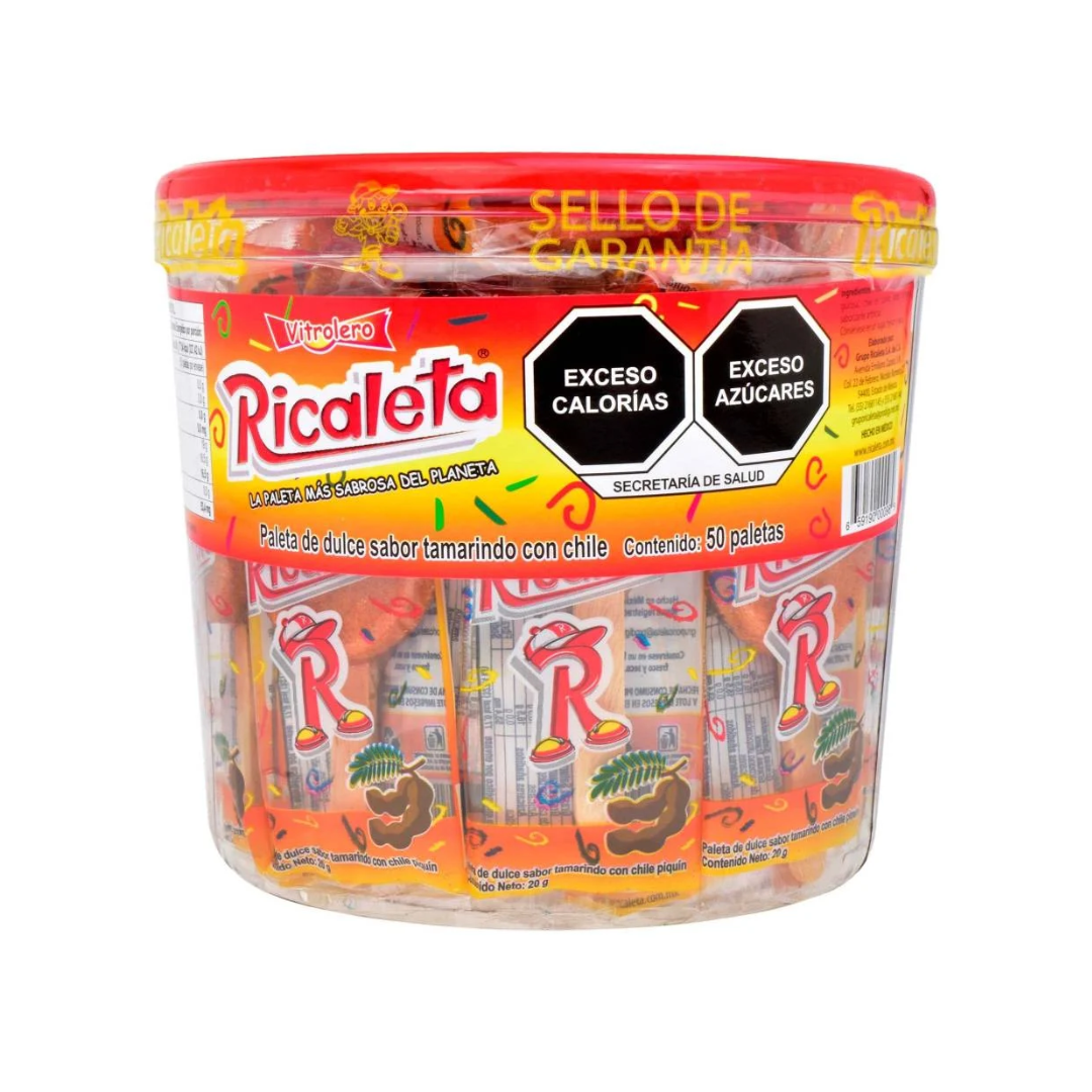 Chupete Tamarindo Ricaleta 50 un x 20 g