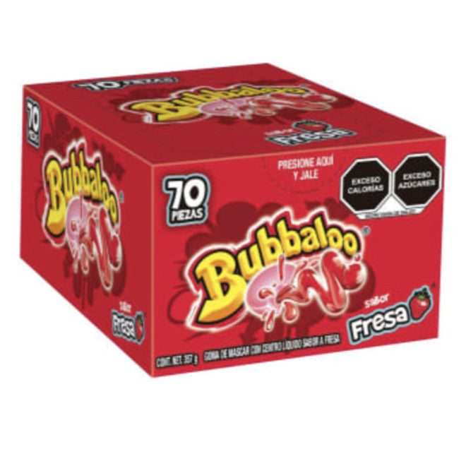 Chicles Frutilla Bubbaloo 70 un x 5.1 g