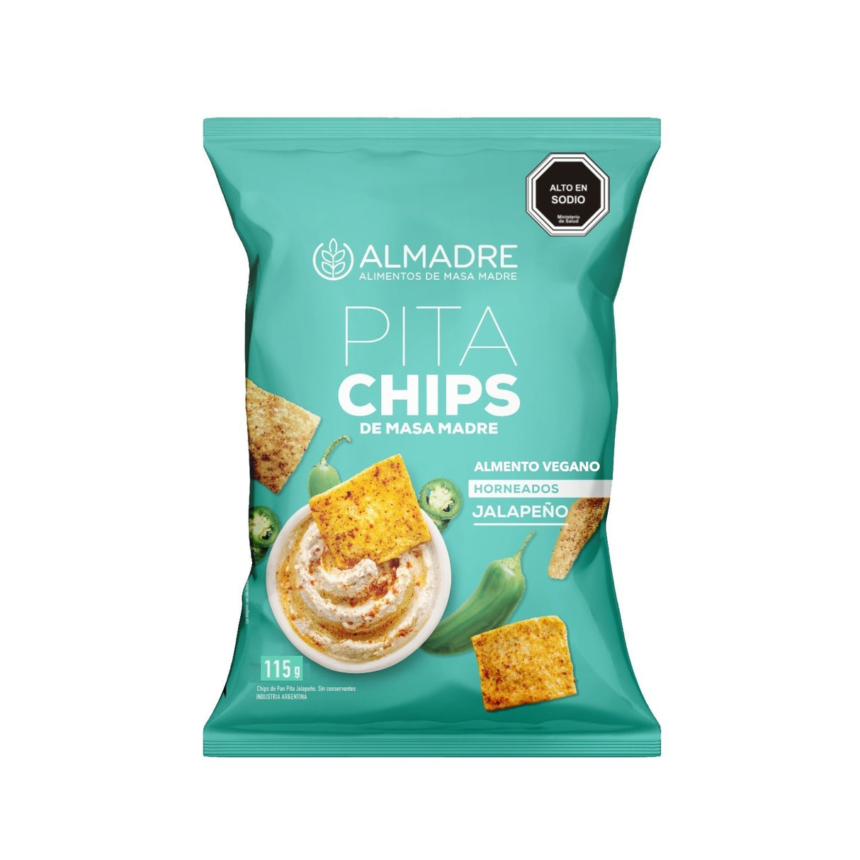 Pita Chips Jalapeño Almadre 115 g