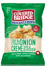Papas Fritas Cebolla Crema Ácida Covered Bridge 170 g
