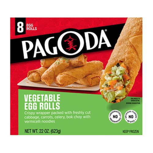 Rollitos Primavera de Verduras Congelados Pagoda 624 g