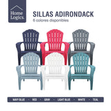 Silla Adirondack Navy Blue Sunseeker 1 un