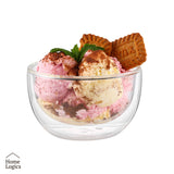 Set 2 Bowls Vidrio Doble Pared 250 ml Home Logics 1 un