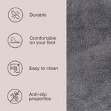 Alfombra Baño Fur Surface Gris 4mm Home Logics 1 un