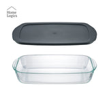 Fuente para Horno Vidrio Rectangular con Tapa 3.6 L Home Logics 1 un