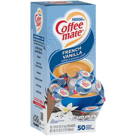 Crema para Café Individual Vainilla Francesa Coffee-Mate Nestle 50 un x 11 ml