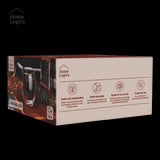 Set 4 Vasos Vidrio Doble Pared Classic 100 ml Home Logics 4 un