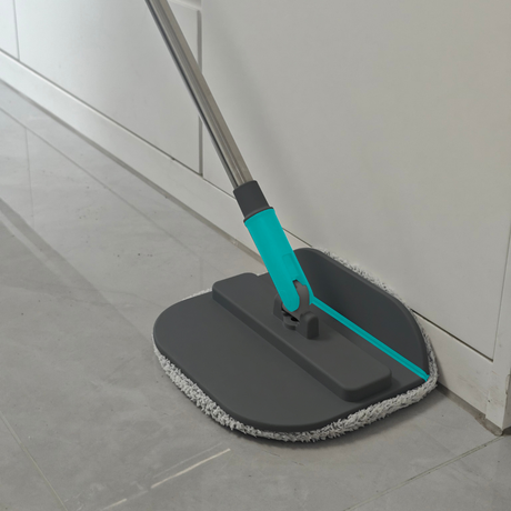 Set Mopa Cuadrada Spin Gris Oscura con Repuesto Clynder 1 un