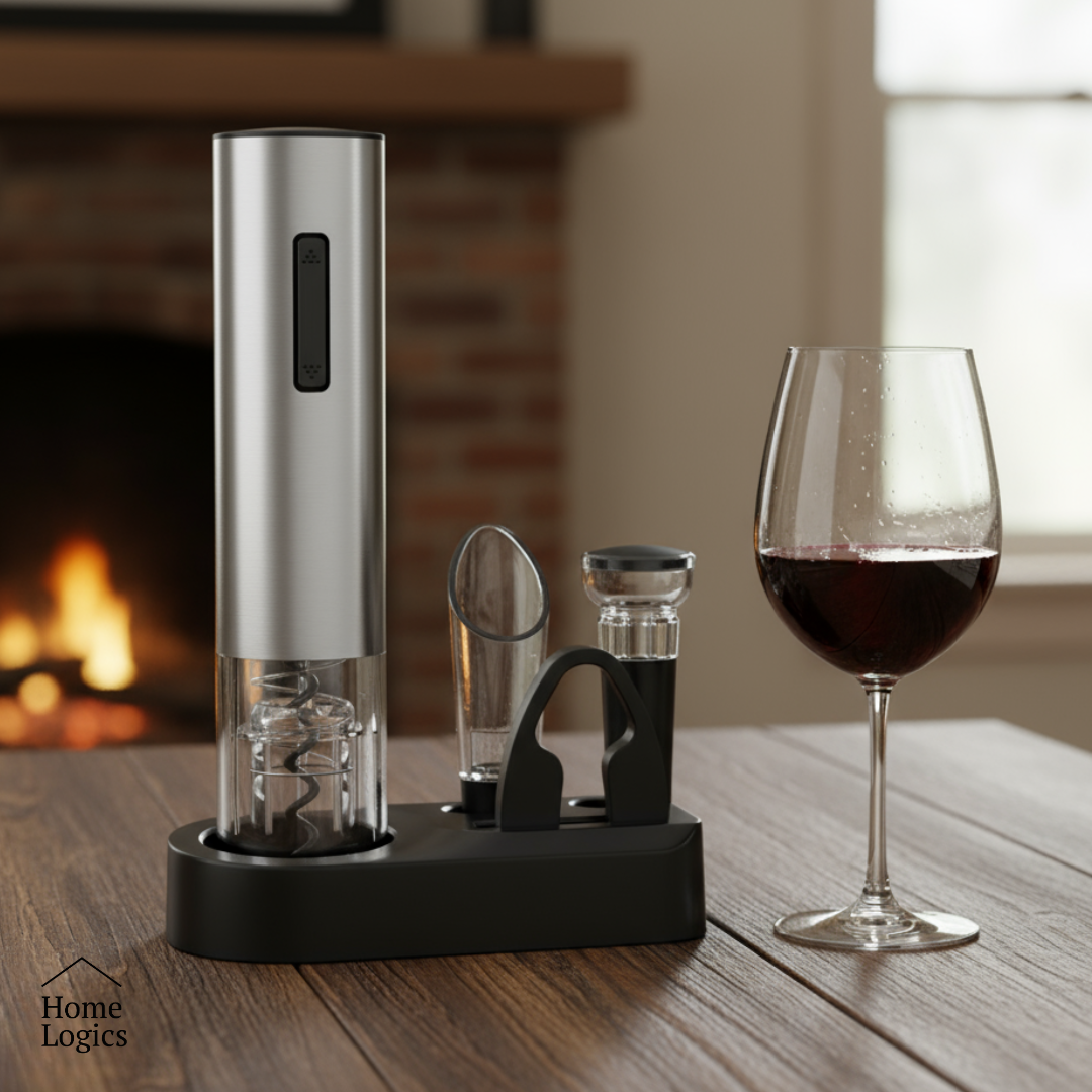 Kit Sacacorchos Eléctrico Recargable con Accesorios Home Logics 1 un