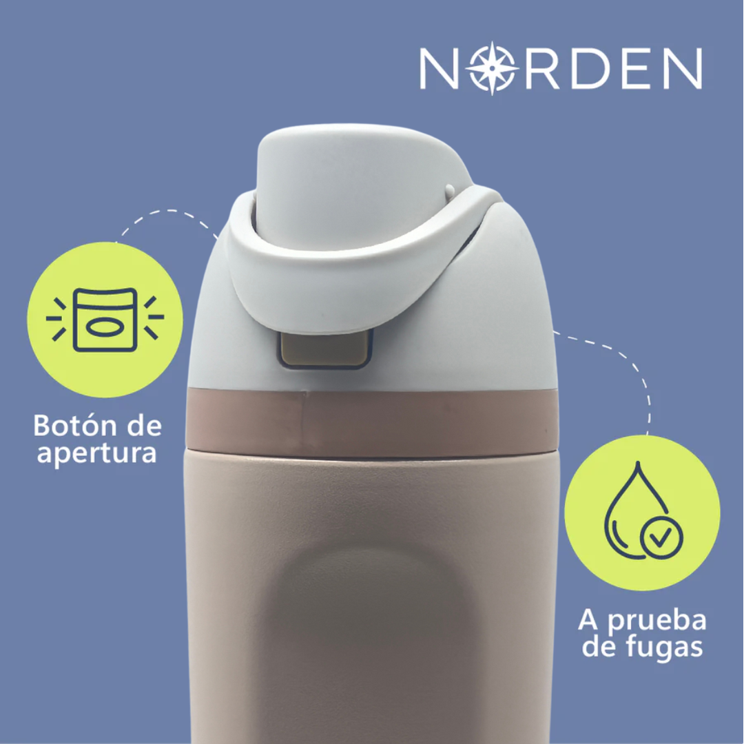 Botella Acero Inoxidable Brown 600 ml Norden 1 un