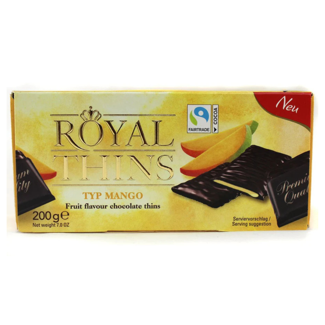 Chocolate Royal Thins Mango Halloren 200 g