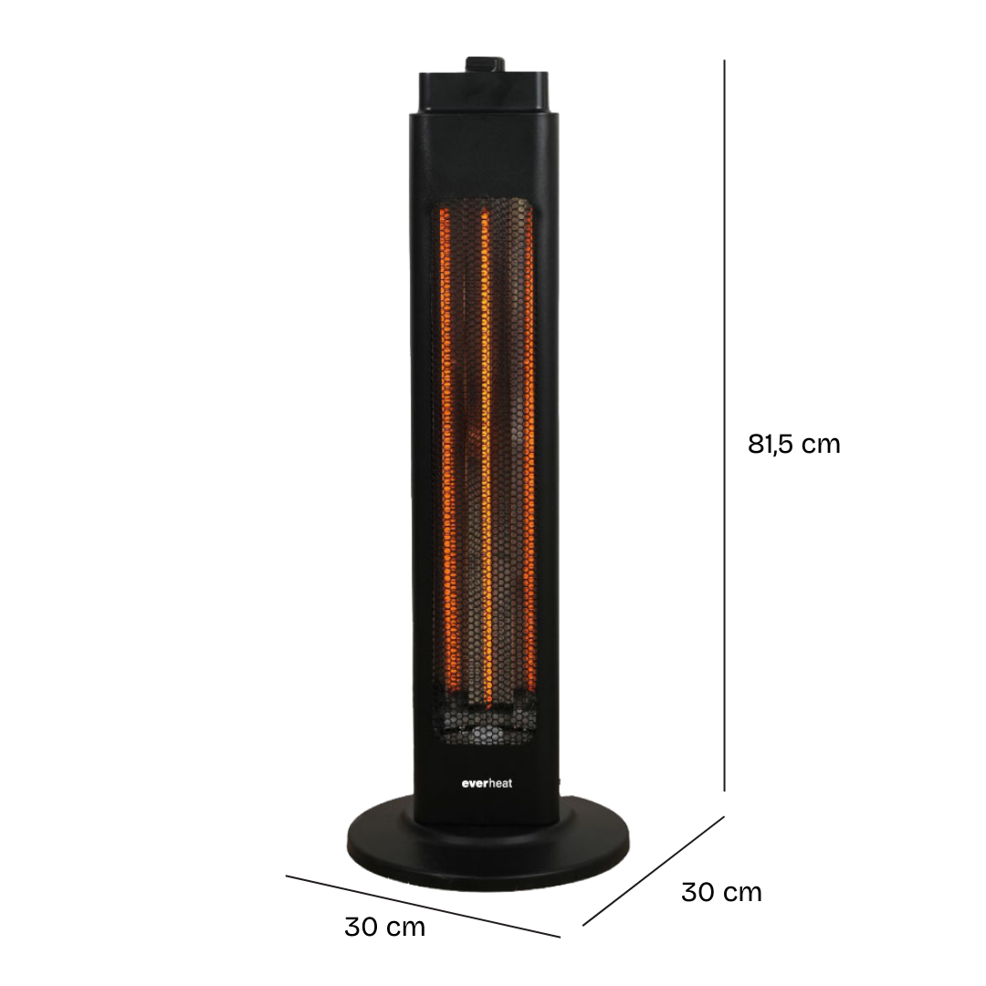 Calefactor Torre de Patio Oscilante 1200W Everheat 1 un
