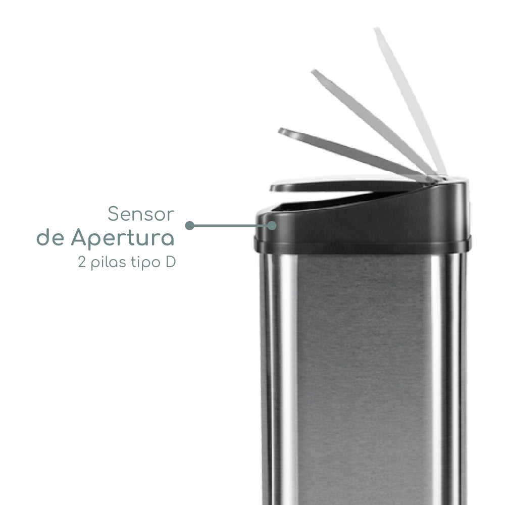 Basurero con Sensor 50L Ninestars