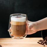 Set 4 Vasos Vidrio Doble Pared 300 ml Home Logics 1 un