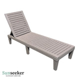 Reposera Sun Lounger Madera Plástica Arena Sunseeker 1 un