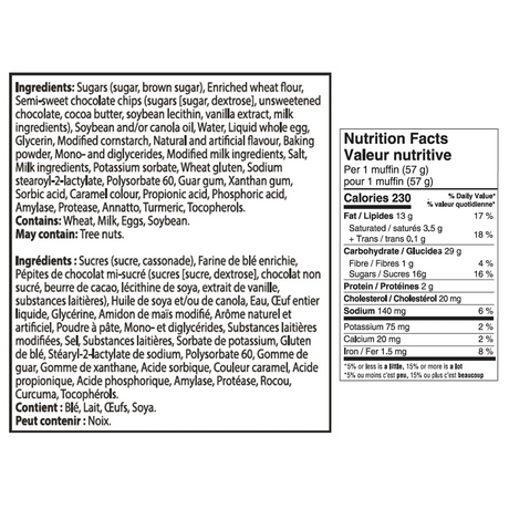 Muffins Two Bite Chips Ahoy! 12 x 57 g