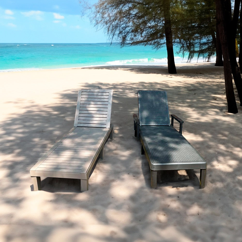 Reposera Sun Lounger Madera Plástica Arena Sunseeker 1 un