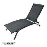Reposera Lounger Aluminio Cool Gray 187 x 63 cm Sunseeker